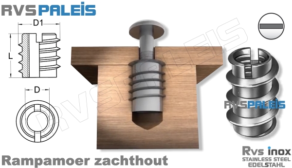 m10 - Rvs ( INOX ) voor zachthout | WS9280 | A2