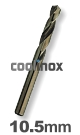10,5 mm / HSS-E (Cobalt) Spiraalboor - korte uitvoering