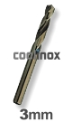 3,0 mm / HSS-E (Cobalt) Spiraalboor - korte uitvoering