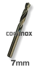 7,0 mm / HSS-E (Cobalt) Spiraalboor - korte uitvoering