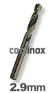 2,9 mm / HSS-E (Cobalt) Spiraalboor - normale uitvoering