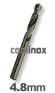 4,8 mm / HSS-E (Cobalt) Spiraalboor - normale uitvoering