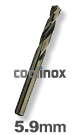 5,9 mm / HSS-E (Cobalt) Spiraalboor - normale uitvoering