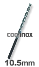 10,5 mm / HSS-E (Cobalt) Spiraalboor - lange uitvoering