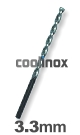 3,3 mm / HSS-E (Cobalt) Spiraalboor - lange uitvoering