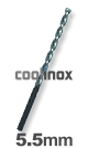 5,5 mm / HSS-E (Cobalt) Spiraalboor - lange uitvoering