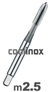 M2,5 x 0,45 - Machinetap HSS-E (8 procent Cobalt) Metrisch
