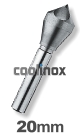 20,0 mm / HSS-E Verzinkfrees 90 graden, schuin gat