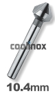 10,4 mm / HSS-E Verzinkfrees 90 graden