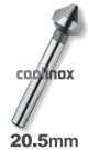 20,5 mm / HSS-E Verzinkfrees 90 graden