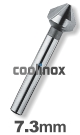 7,3 mm / HSS-E Verzinkfrees 90 graden