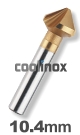 10,4 mm / HSS-E Verzinkfrees 90 graden TiN