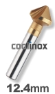 12,4 mm / HSS-E Verzinkfrees 90 graden TiN