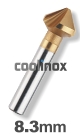 8,3 mm / HSS-E Verzinkfrees 90 graden TiN