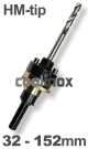 Houder HM-tip gatzaag 32-152 mm