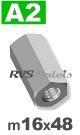 m16 / verp. 50 st. - verbindingsmoer A2