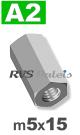m5 / verp. 100 st. - verbindingsmoer A2