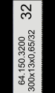 Handzaagblad HSS-Co 32 tanden-inch