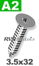 3,5x32mm / per stuk - plaatschroef TX A2