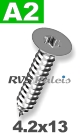 4,2x13mm / per stuk - plaatschroef TX A2