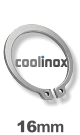 16mm as / verp. 200 st. - DIN 471 1.4122
