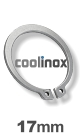 17mm as / verp. 100 st. - DIN 471 1.4122