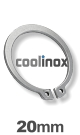 20mm as / verp. 100 st. - DIN 471 1.4122
