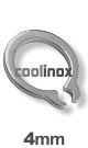 4mm as / verp. 200 st. - DIN 471 1.4122