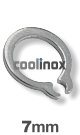 7mm as / verp. 200 st. - DIN 471 1.4122