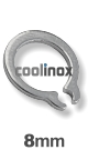 8mm as / verp. 200 st. - DIN 471 1.4122