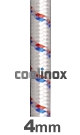 Shockcord wit diam. 4mm / per meter