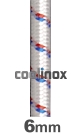 Shockcord wit diam. 6mm / per meter