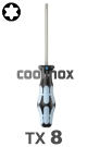 RVS schroevendraaier Torx 8